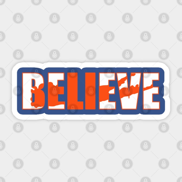 Believe Sticker by Lightning Bolt Designs